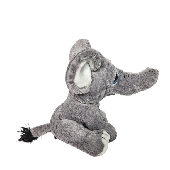 The Petting Zoo Gray Elephant Plush Stuffed Animal 7.5" - Picture 3 of 8